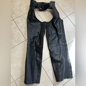 Motorcycle riding leather Chaps